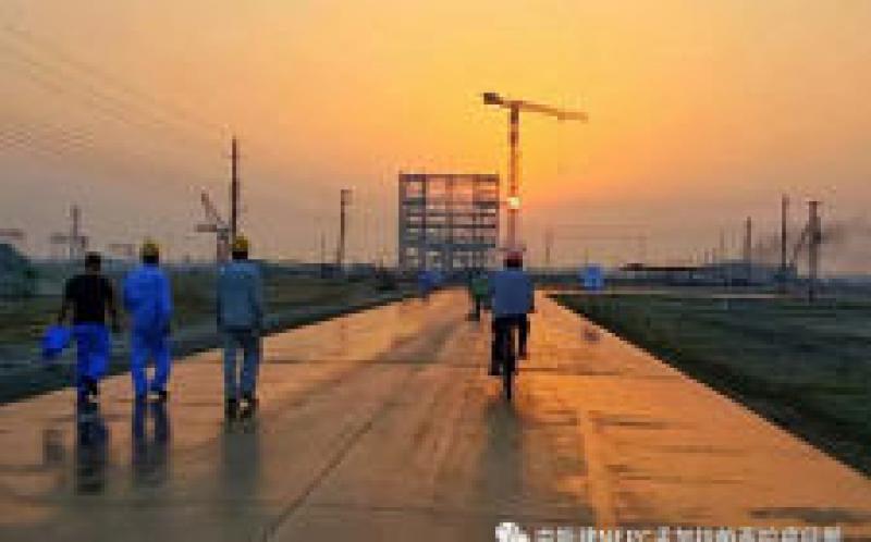 孟加拉國總理到中國能建北方建投東電一公司EPC總承包的孟加拉最大的燃煤電站項目視察。