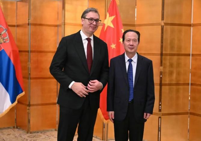 中國(guó)電建黨委書記、董事長(zhǎng)丁焰章拜會(huì)塞爾維亞總統(tǒng)武契奇