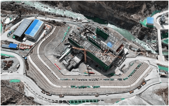 大唐扎拉水電站壓力鋼管安裝完成